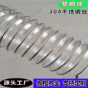 禁銅鋅304不銹鋼絲軟管內(nèi)嵌不銹鋼絲波紋管抽粉塵TPU伸縮吸粉軟管