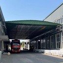 咸陽移動推拉蓬戶外伸縮遮陽蓬大型物流倉庫帳篷懸空電動雨棚