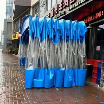 活動推拉雨棚批發折疊收縮遮陽蓬大型物流倉庫帳篷電動雨棚