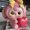 中山動(dòng)漫卡通雕塑商場(chǎng)美陳玻璃鋼公仔雕塑