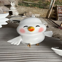 江門(mén)卡通萌雞雕塑廣場(chǎng)景觀玻璃鋼雕塑動(dòng)物模型