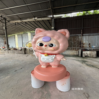 東莞IP玩偶雕塑玻璃鋼卡通潮玩雕塑