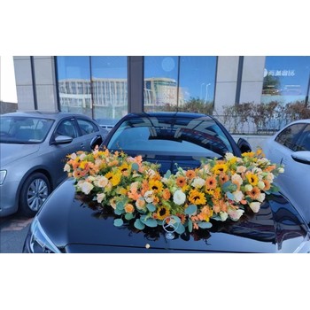 南寧北大路婚車-北大路婚車裝飾-婚車布置鮮花-周邊附近花車