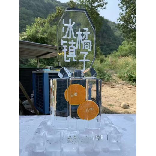 三明冰凍玫瑰酒店海鮮冰雕擺盤冰吧臺破冰冰雕