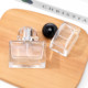 晶白料矮長方形卡口玻璃香水瓶30ml50ml1