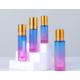 現貨5ml 10ml15ml滾珠瓶彩色漸變玻璃瓶金色瓶蓋化妝品精油瓶