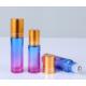 現貨5ml 10ml15ml滾珠瓶彩色漸變玻璃瓶金色瓶蓋化妝品精油瓶1