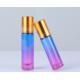 現貨5ml 10ml15ml滾珠瓶彩色漸變玻璃瓶金色瓶蓋化妝品精油瓶2