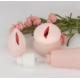 多規格 粉色蓋子玻璃套裝瓶乳液膏霜透明空瓶 加厚瓶身白泵4