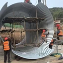 內蒙高速鋼波紋圓管涵參數分片拼裝式鋼波紋涵管橋涵排水