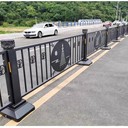 廠家加工定制路側防撞欄安全隔離防護白色圍欄