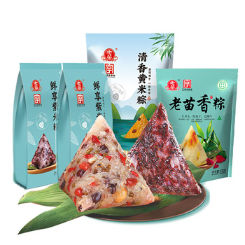 寧夏吳忠青銅峽市老苗粽子廠家多種口味組合