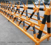 廣州學校門前電動拒馬防撞欄拒馬護欄款式多樣來圖訂制