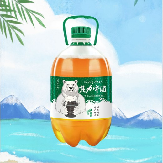 俄羅斯熊力原漿白啤,原漿精釀啤酒