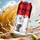熊頭啤酒500毫升高濃度原漿白啤新品上市