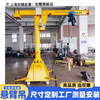 電動旋轉(zhuǎn)定柱式移動式懸臂吊手推尺寸定制工廠測量安裝100公斤1米