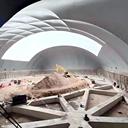 濟南建筑工地基坑氣膜-濟南施工工地基坑氣膜-濟南煤場充氣膜