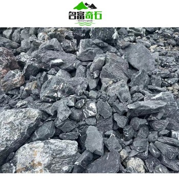 澳門黑山石擺放設計澳門公園黑山石布置景觀澳門黑山石堆砌假山