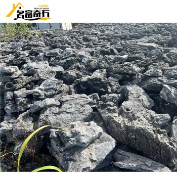 河南漯河盆景屹立英石漯河英石池塘假山景觀漯河英石園林造景