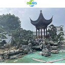湖南邵陽園林太湖石景觀邵陽扁太湖石與植物搭配邵陽太湖石造景