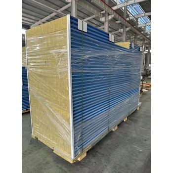 電解鋼板巖棉夾芯板金屬巖棉潔凈板上海玻鎂巖棉凈化板