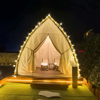 長沙供應星空帳篷酒店-露營店帳篷廠-燈籠帳篷效果圖