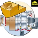 MIRCONA車(chē)刀（米爾科納刀桿）可用兩個(gè)螺釘依次逐步輪流壓緊