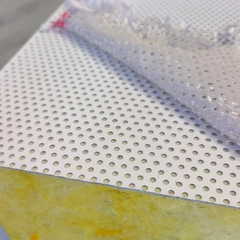 沖孔巖棉夾芯板吸音巖棉夾芯板消音巖棉夾芯板