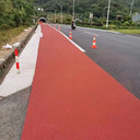 太原古交陶瓷顆粒防滑路面瀝青改色透水瀝青混凝土包工包料施工隊