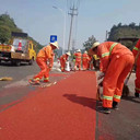 商洛商州本地施工隊(duì)承接防滑路面透水混凝土瀝青改色冷拌透水瀝青