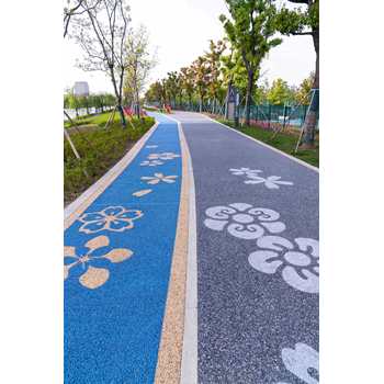 三明本地瀝青改色透水瀝青膠粘石防滑路面施工隊包工包料