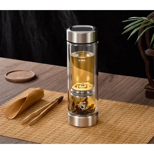 商務(wù)贈禮優(yōu)選思樂得茶水分離高硼硅玻璃杯支持專屬定制