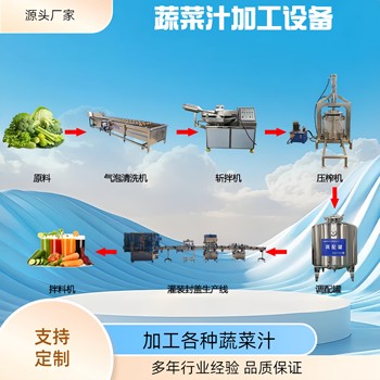 蔬菜汁加工流水線(xiàn)，甘藍汁加工設備