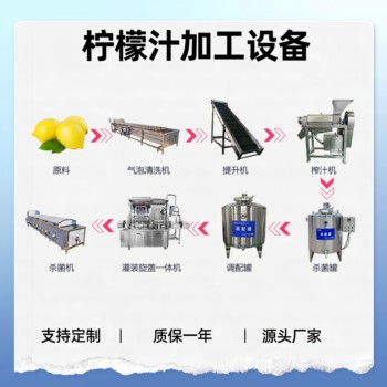 桑葚汁全套加工設(shè)備，全自動檸檬汁生產(chǎn)線