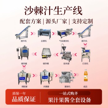 沙棘原漿整套生產(chǎn)線，沙棘汁飲料成套機器