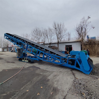 遙控式堆取料裝車機(jī)石料廠用履帶式扒料機(jī)旋轉(zhuǎn)底盤式堆高輸送機(jī)
