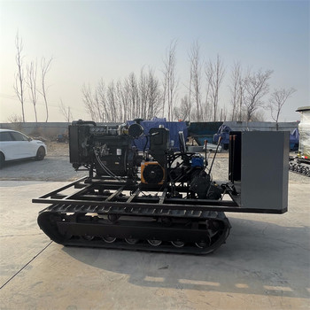 液壓自走式履帶底盤橡膠履帶底盤行走總成無線遙控電動履帶底盤
