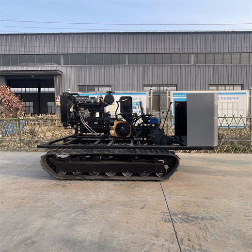 履帶底盤(pán)改裝液壓裝載機行走總成橡膠全地形小型遙控電動(dòng)履帶底盤(pán)