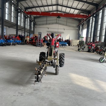 手扶鏈條開溝機多功能管道埋線開槽開溝機小型柴油鏈條式開溝機