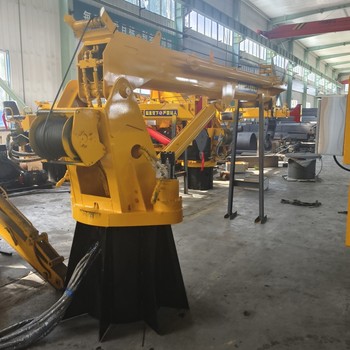 船用折臂吊360度旋轉(zhuǎn)液壓折疊臂吊機(jī)5噸10噸船吊車載折疊吊臂
