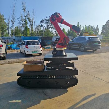橡膠履帶底盤總成無線遙控履帶機(jī)器人底盤機(jī)械臂履帶底盤