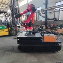 1噸橡膠履帶底盤隧道鑿毛履帶底盤總成電動升降機械臂履帶底盤