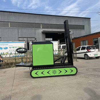 定制履帶自行走叉車座駕前移履帶裝載機(jī)叉車液壓貨物搬運(yùn)車