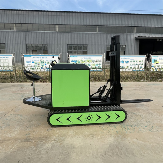 座駕式電動履帶叉車柴油1噸叉車齒輪變速箱履帶叉車