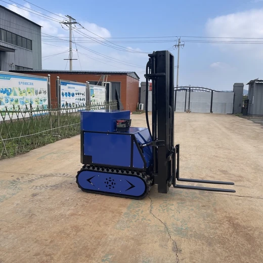 乘坐式履帶叉車電動1噸機械叉車變速箱履帶底叉車