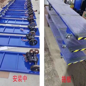 大棚軌道運輸車--廠家，可直行可拐彎