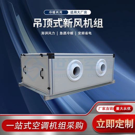 吊頂式空氣處理機(jī)組射程遠(yuǎn)噪聲低恒溫恒濕凈化型中央空調(diào)