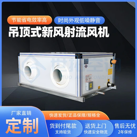 吊頂式新風射流空調機組冷暖兩用商場體育館組合式新風換氣機