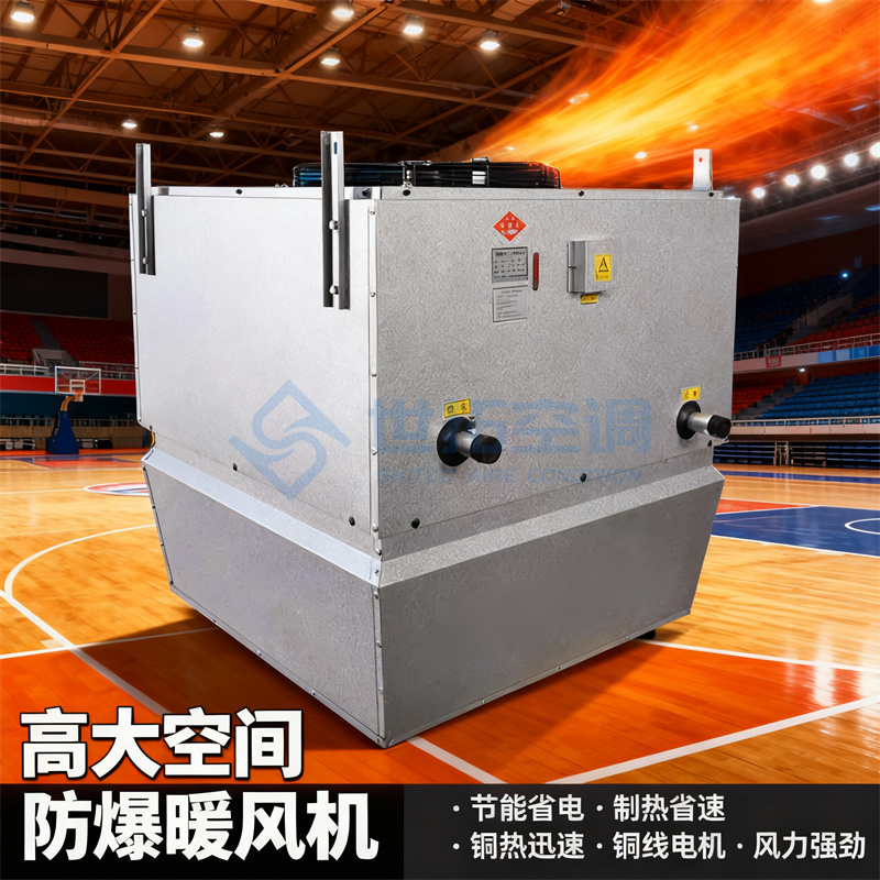 STNL高大空間暖風(fēng)機(jī)組R410A冷媒定時(shí)啟停工業(yè)廠房采暖設(shè)備