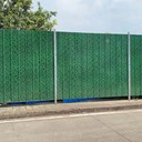 綠色小草彩鋼鐵皮板圍擋安全施工隔離圍板